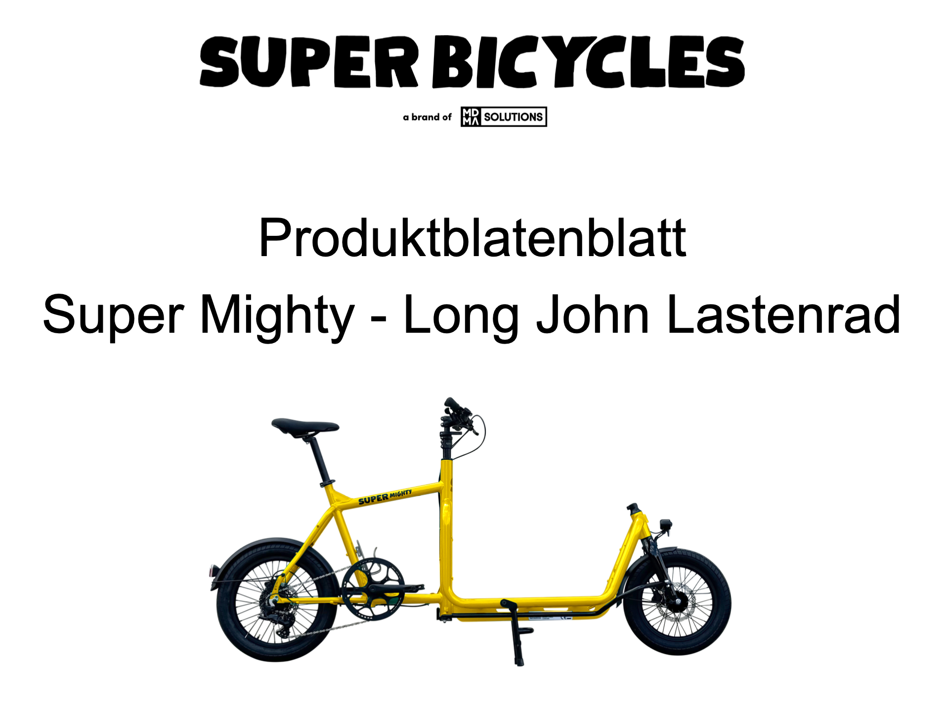 bafa förderung lastenfahrrad Produkt Datenblatt - Super Mighty